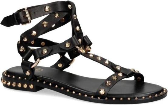 Ash Gilda leren sandalen Zwart