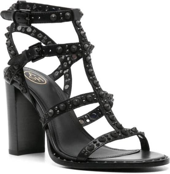 Ash Kabuki 100 sandalen met studs Zwart