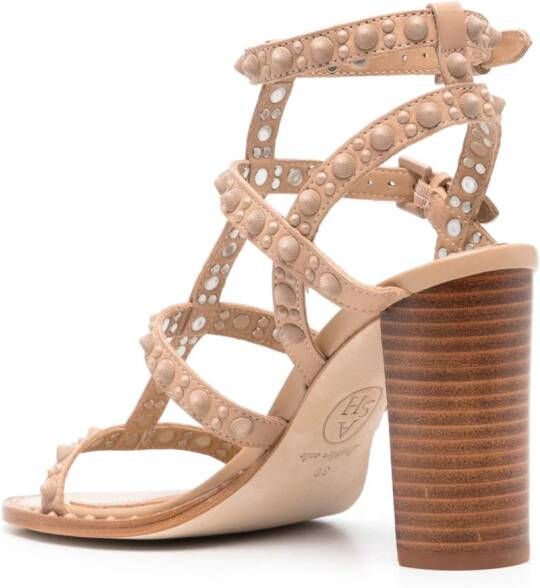 Ash Kabuki Bis 100 leren sandalen Beige