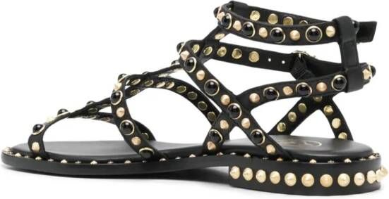 Ash Pepsy leren sandalen Zwart