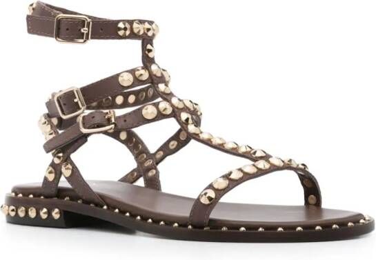 Ash Leren sandalen Bruin