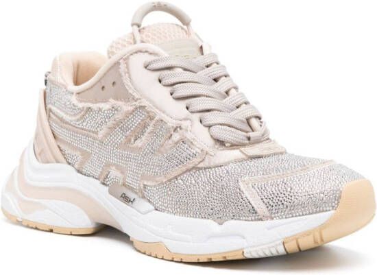 Ash Race sneakers met stras Beige