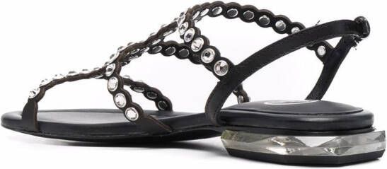 Ash Saphiro sandalen met studs Zwart