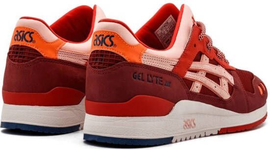 ASICS Gel Lyte III low-top sneakers Rood