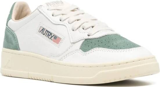 Autry Medalist leren sneakers met vlakken Wit