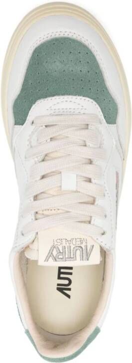 Autry Medalist leren sneakers met vlakken Wit