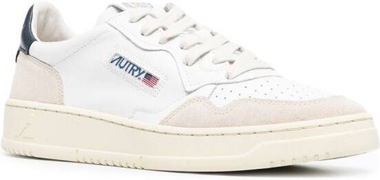 Autry Medalist sneakers met suède vlak Wit