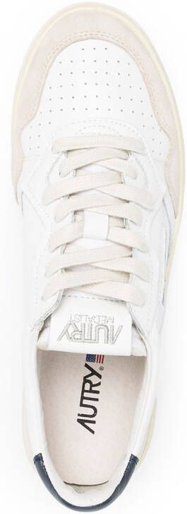 Autry Medalist sneakers met suède vlak Wit