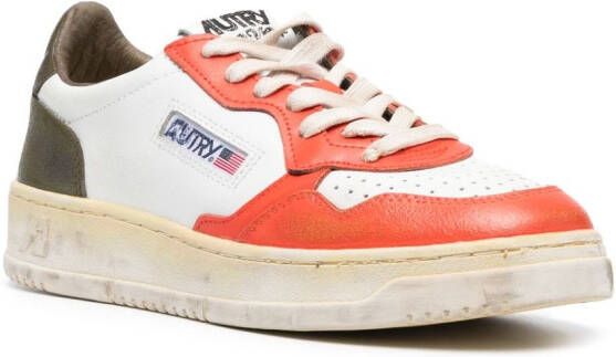 Autry Sneakers met colourblocking Wit