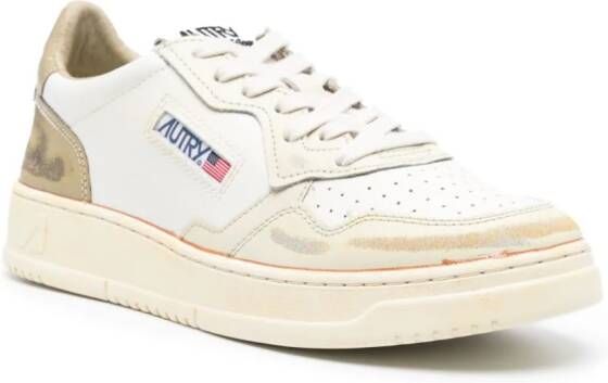 Autry Sup Vint Low leren sneakers Wit