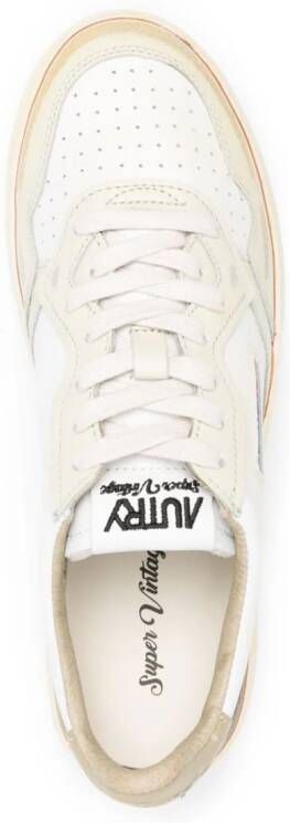 Autry Sup Vint Low leren sneakers Wit