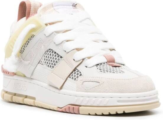 Axel Arigato Area Patchwork leren sneakers Beige