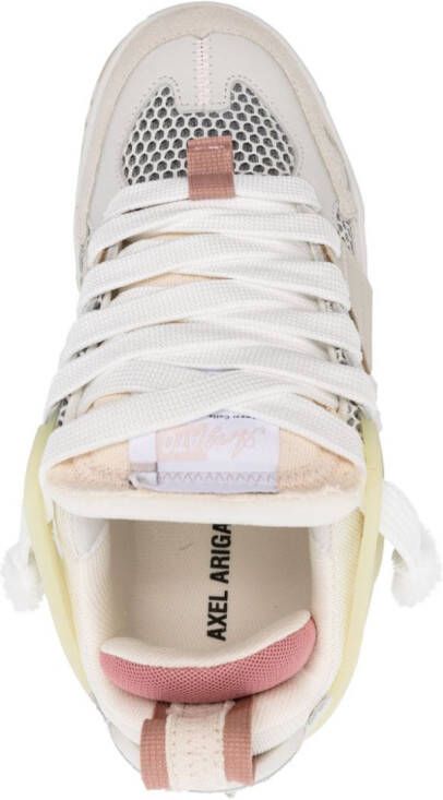 Axel Arigato Area Patchwork leren sneakers Beige