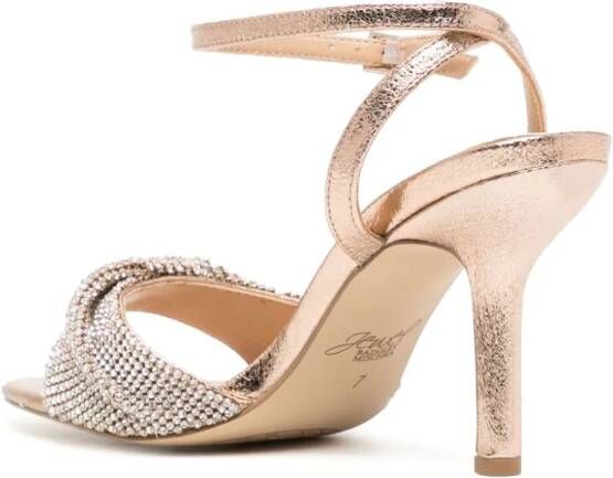 Badgley Mischka April sandalen verfraaid met kristal Goud