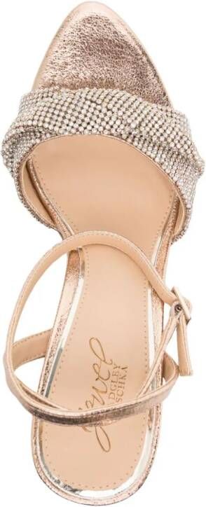 Badgley Mischka April sandalen verfraaid met kristal Goud