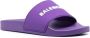 Balenciaga Badslippers met logoprint Paars - Thumbnail 2