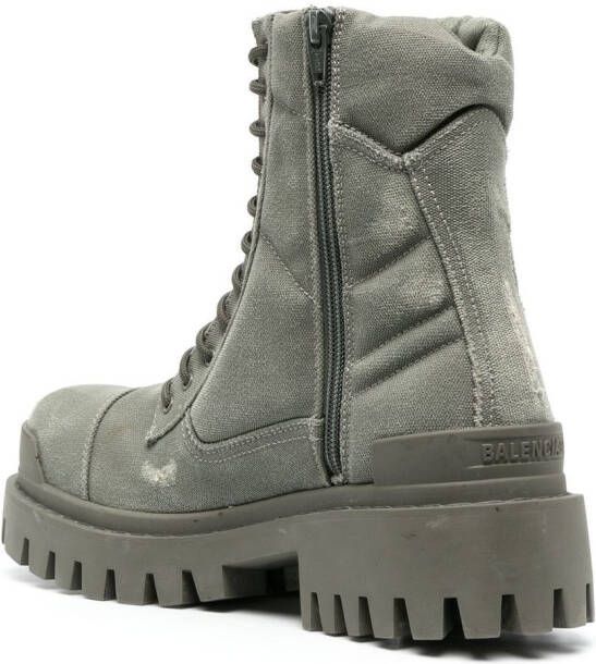 Balenciaga Combat boots met veters Grijs