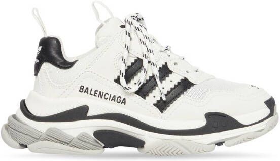 Balenciaga Kids x adidas Triple S chunky sneakers Wit