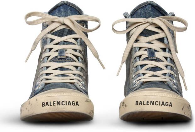 Balenciaga Paris high-top sneakers Blauw