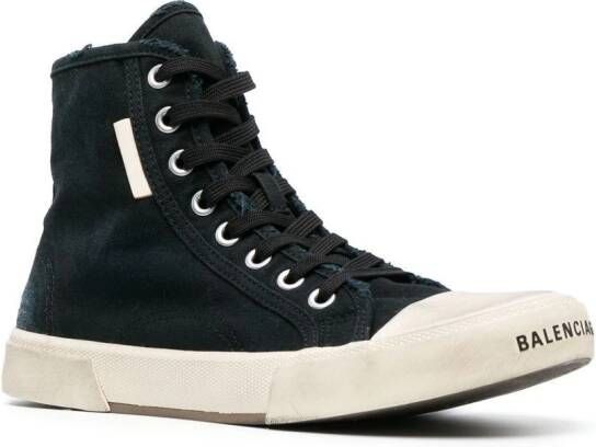 Balenciaga Paris high-top sneakers Zwart