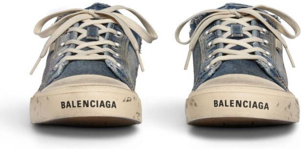 Balenciaga Paris low-top sneaker muiltjes Blauw