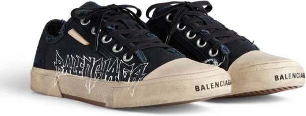 Balenciaga Paris sneakers met logoprint Zwart