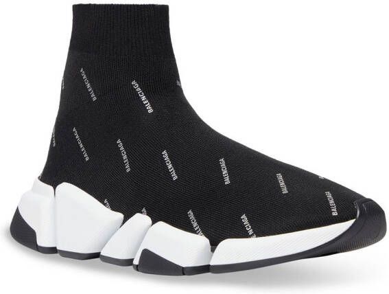 Balenciaga Speed 2.0 sneakers met logoprint Zwart