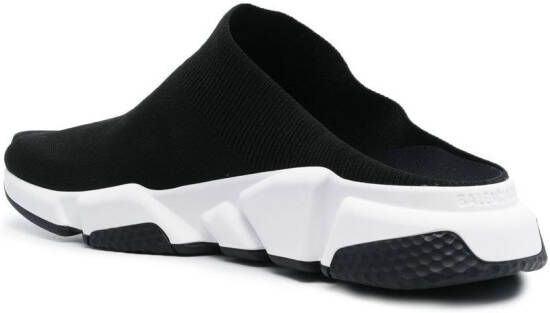 Balenciaga Speed gebreide muiltjes sneakers Zwart