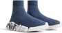 Balenciaga Speed sneakers met graffiti-print Blauw - Thumbnail 2