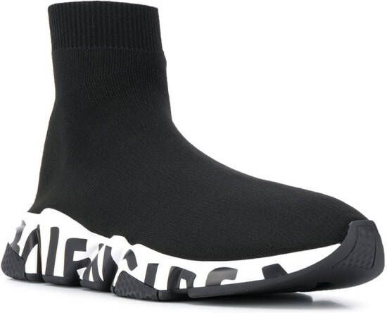 Balenciaga Speed sneakers met logo Zwart