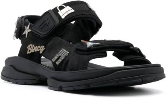 Balenciaga Tourist sandalen met klittenband Zwart