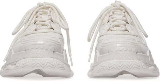 Balenciaga Triple S sneakers met gelakte afwerking Wit