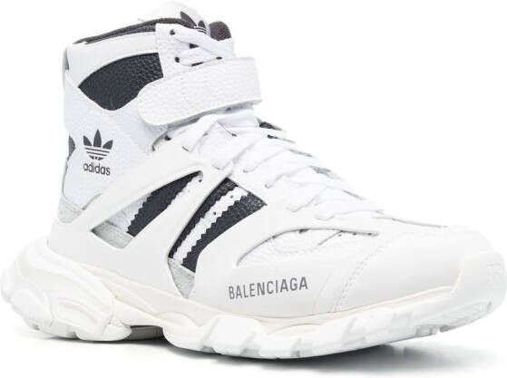 Balenciaga x adidas high-top sneakers Wit