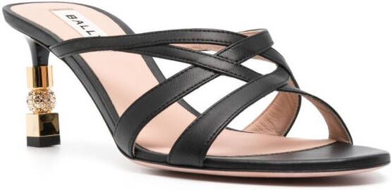 Bally Carolyn leren sandalen Zwart