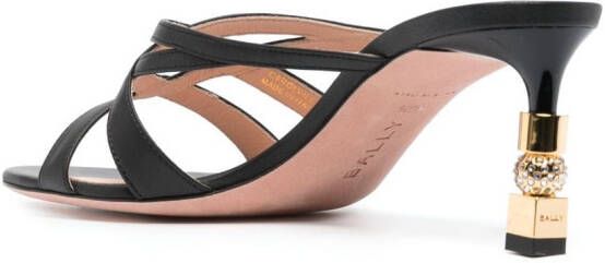 Bally Carolyn leren sandalen Zwart