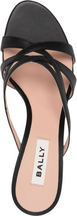 Bally Carolyn leren sandalen Zwart