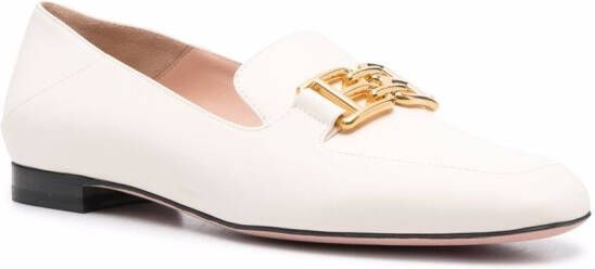 Bally Ella leren loafers Beige