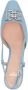 Bally Eva leren slingback pumps Blauw - Thumbnail 4