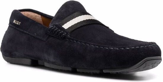 Bally Gestreepte loafers Blauw