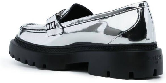 Bally Gioia leren loafers Zilver