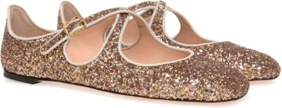 Bally Ballerina's verfraaid met glitters Goud