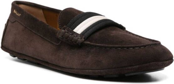 Bally Kansan suède loafers Bruin