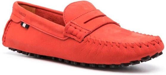 Bally Lamby leren loafers Oranje