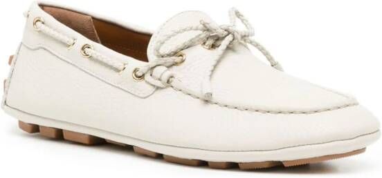 Bally Leren loafers Wit