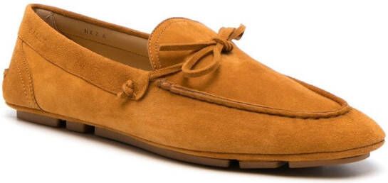 Bally Leren loafers Oranje