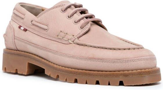 Bally Leren mocassins Roze