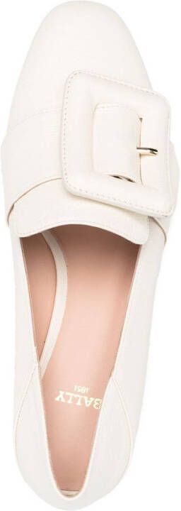 Bally Leren pumps Wit