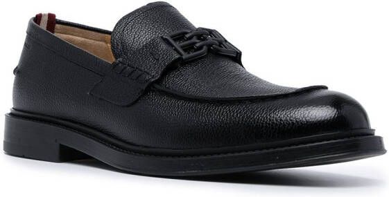 Bally Loafers met logo Zwart