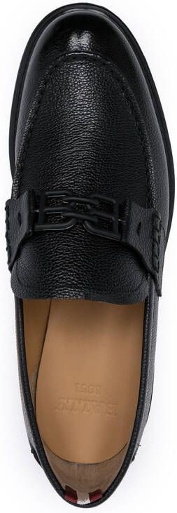 Bally Loafers met logo Zwart