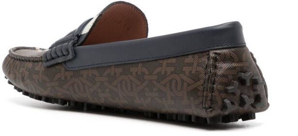 Bally Loafers met logodetail Bruin